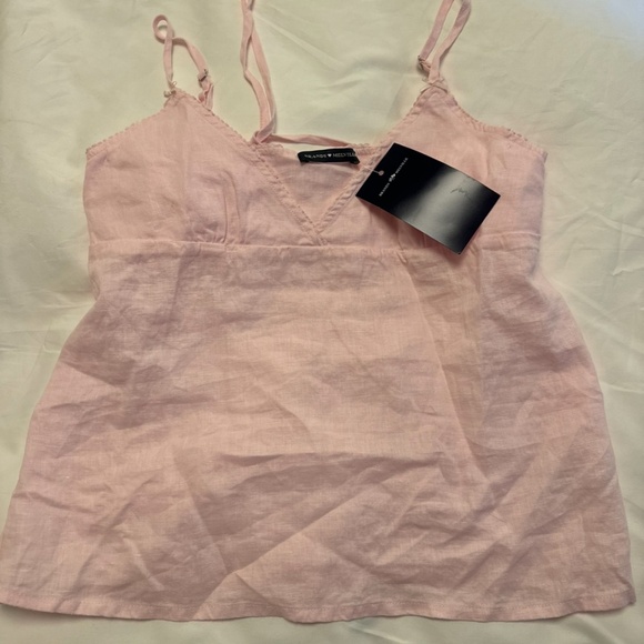 Brandy Melville pink tie up singlet - Picture 1 of 1